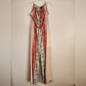 Floral Patterned Boho Maxi Dress